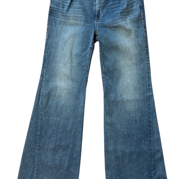 True Religion‎ Women’s Size 32 Flap Pockets Bell Bottoms Dark Flared Leg Jeans - Picture 2 of 10